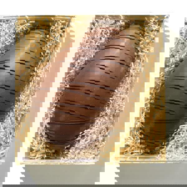 CHOC ON CHOC Giant Nutella and Candyfloss Easter Egg Half