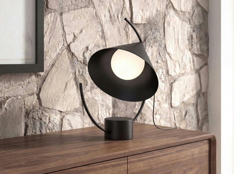 Angel Cerdá Table lamp in black steel 8117