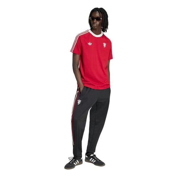 Adidas Mens Originals Manchester United FC Slim T-Shirt - Red/White - 