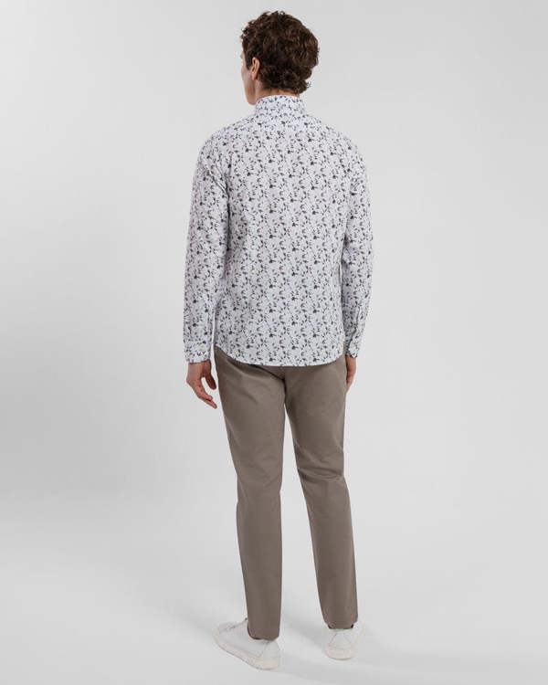 Steel & Jelly Limited Edition Sketch Floral Slim Fit Shirt