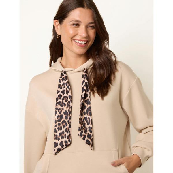 Blue Vanilla Hooded Leopard Tie & Pant Set
