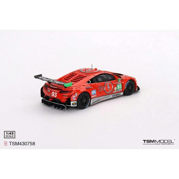 MCSlots Acura NSX GT3 EVO22 #93 Racers Edge Motorsports W/WTR IMSA 2023 Daytona 24Hrs 1:43 Scale TSM430758
