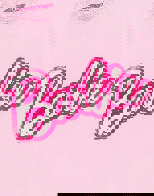 Barbie Womens Pink Logo Short Sleeved T-Shirt