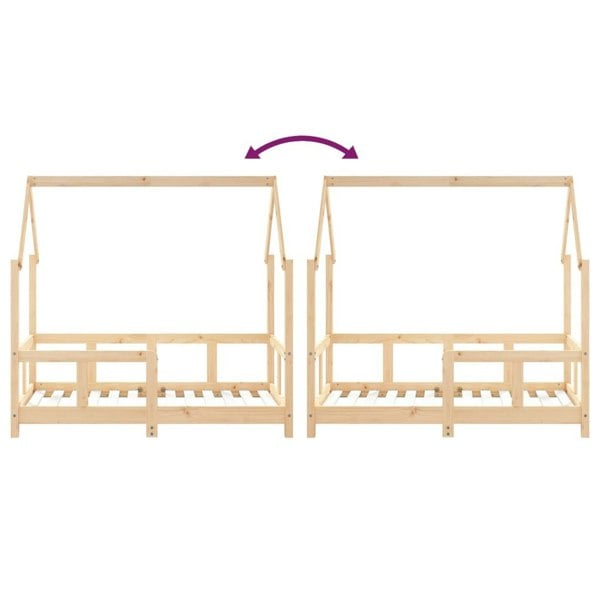 Berkfield Kids Bed Frame 70x140 cm Solid Wood Pine