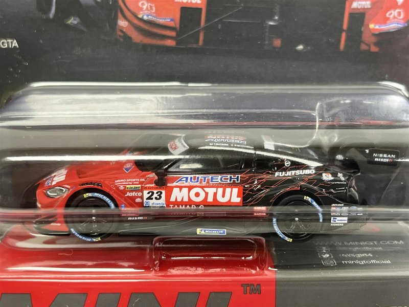 Mini GT Nissan Z GT500 #23 Motul Autech Z Nismo 2023 Super GT Series 1:64 Mini GT MGT00756L