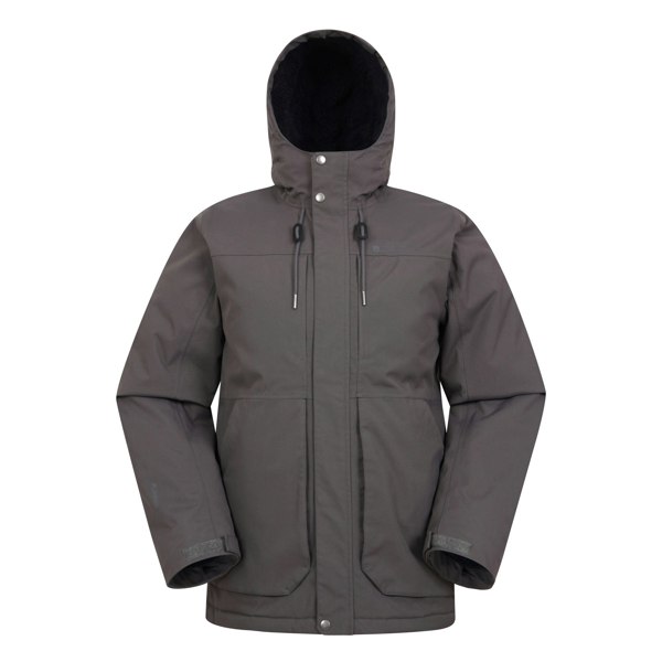 Mountain Warehouse Mens Coastline Borg Waterproof Jacket - Dark Grey