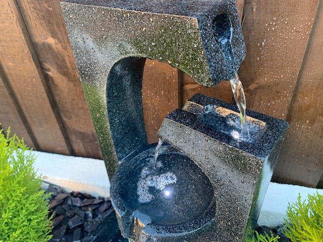 Tranquillity Water Features Compact Ebony Contemporary Water Feature