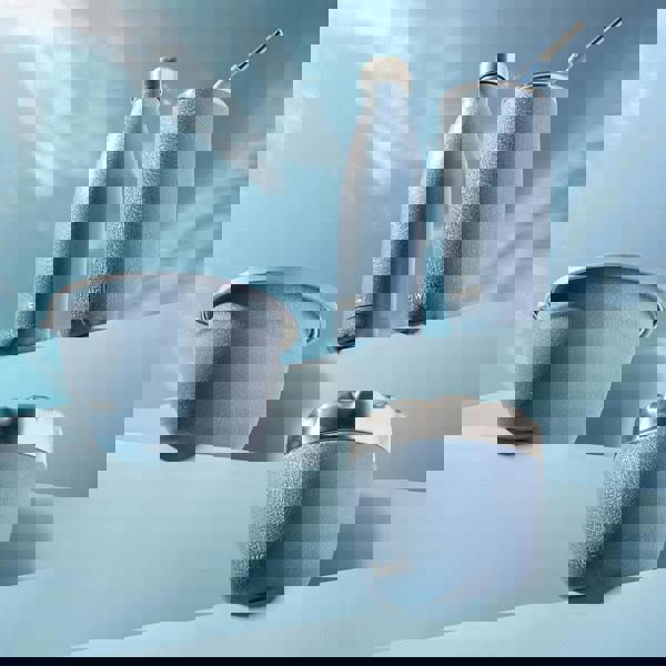 S'well Desert Sky Blue Water Bottle, Stainless Steel, Copper, Insulated, 500ml