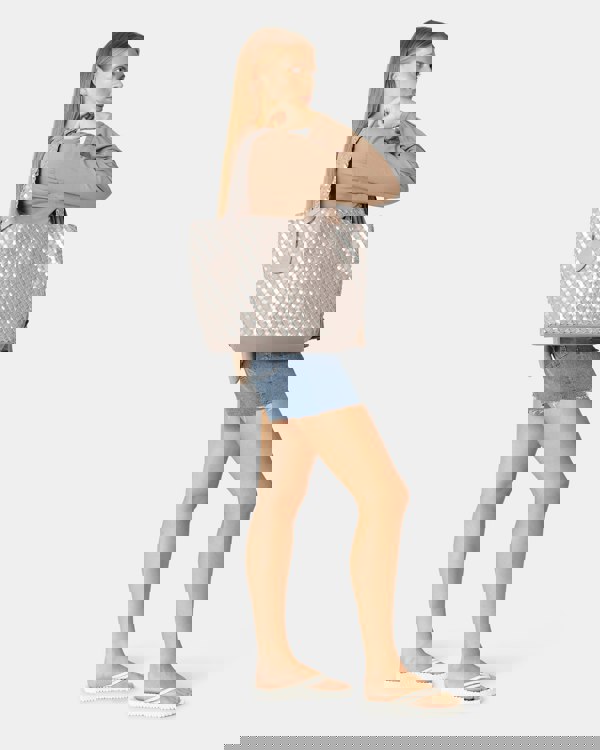 Ilse Jacobsen Reversable Dual Colour Womens Braided Shopper - Atmosphere Platin 149780 - CHO - Designer Womens Tote Bags