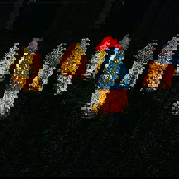 Leaper Solar-Powered Resin Cartoon House Ground Lights