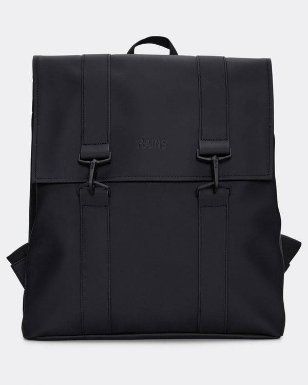 Rains Unisex MSN Bag - 01 Black - CHO - Designer Unisex Bags