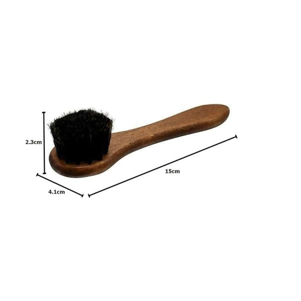 BIRCH Horsehair Dauber Brush - For Applying Shoe Polish and Cream 15cm