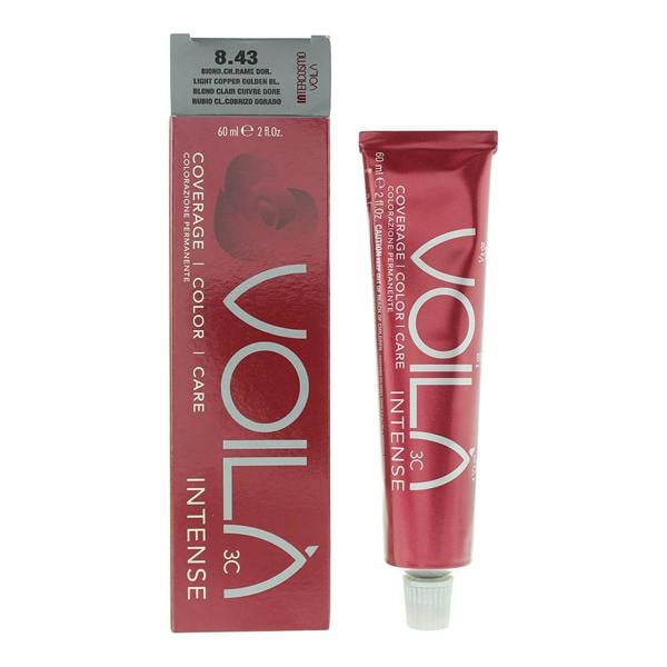Intercosmo Voila 3C Hair Colour 60ml - 8.43 Light Copper Golden Blonde