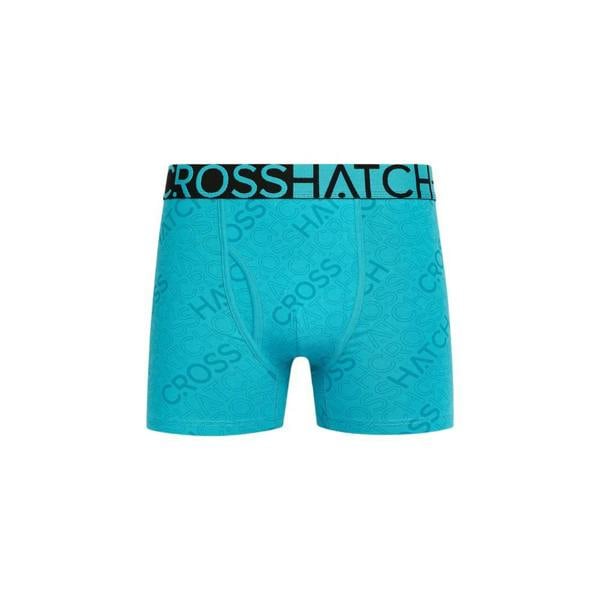 Crosshatch Mens Typan Boxer Shorts (Pack of 3) - Teal - 
