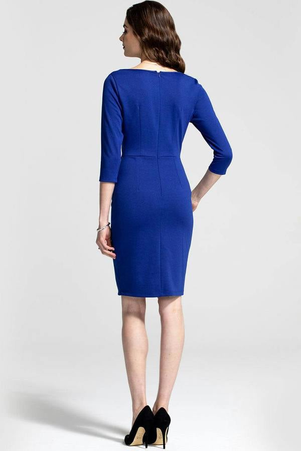 HotSquash 50s Silky Trimmed Button Wiggle Dress