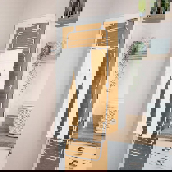 JVL 2 Tier Over Door Drying Rack - 8.5M, White