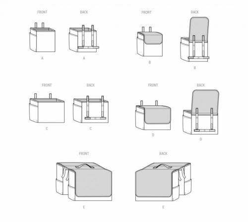Simplicity Sewing Pattern 9804, Bags, Accessories OS (One Size) - Easy