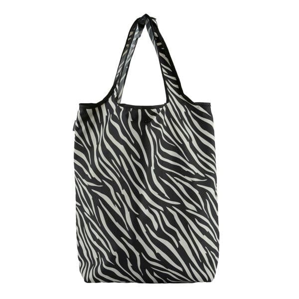 Regatta Zebra Print Packaway Shopper Bag - Black/Light Vanilla - 