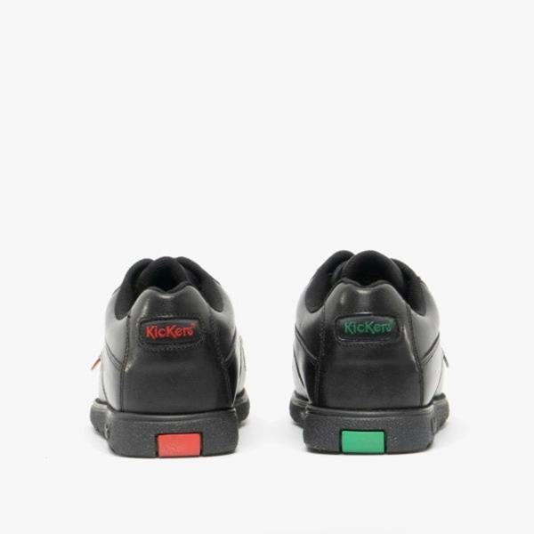 Kickers Kickers 114243 FRAGMA LACE 4 EYE Boys School Shoes Black