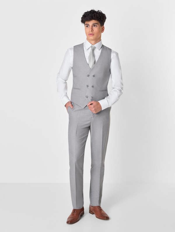 Slate grey wedding suit for boys