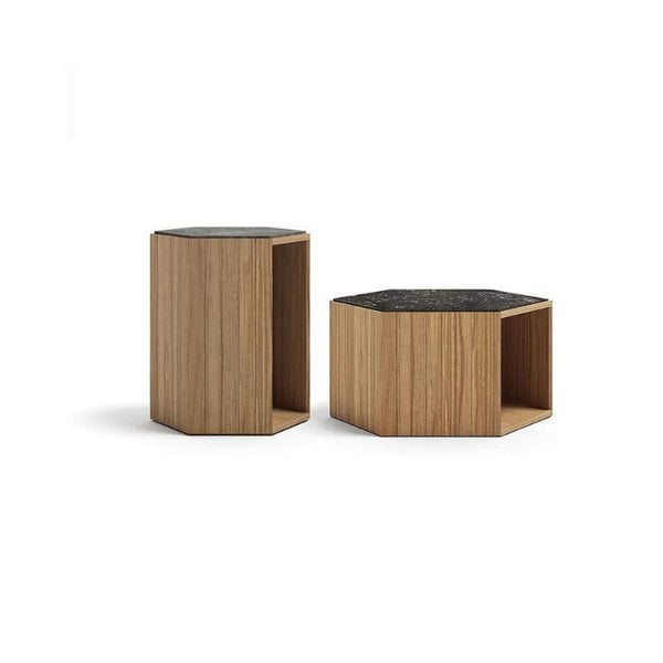 Eusden Rattan Outdoor Sofa Set, Outdoor Furniture-Weilai Concept-Side Table Set-Beige-No-Weilai Concept