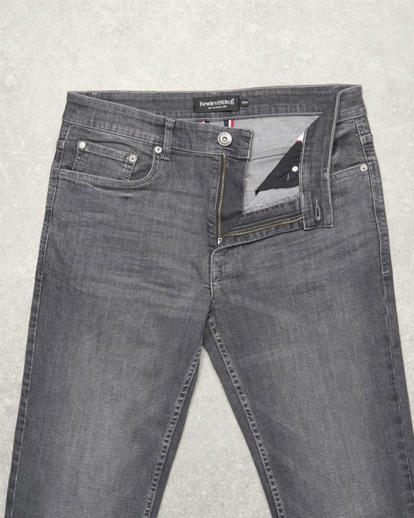 Bewley & Ritch Abingdon Slim Fit Jeans Grey