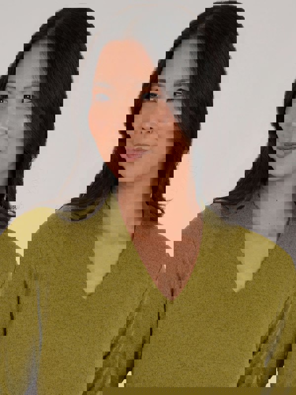 PennyPlain Hi Back V Long Sleeve  - Forest