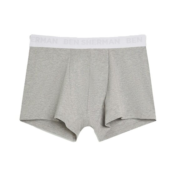 Ben Sherman Mens Tonal Boxer Shorts (Pack of 3) - White/Grey/Black
