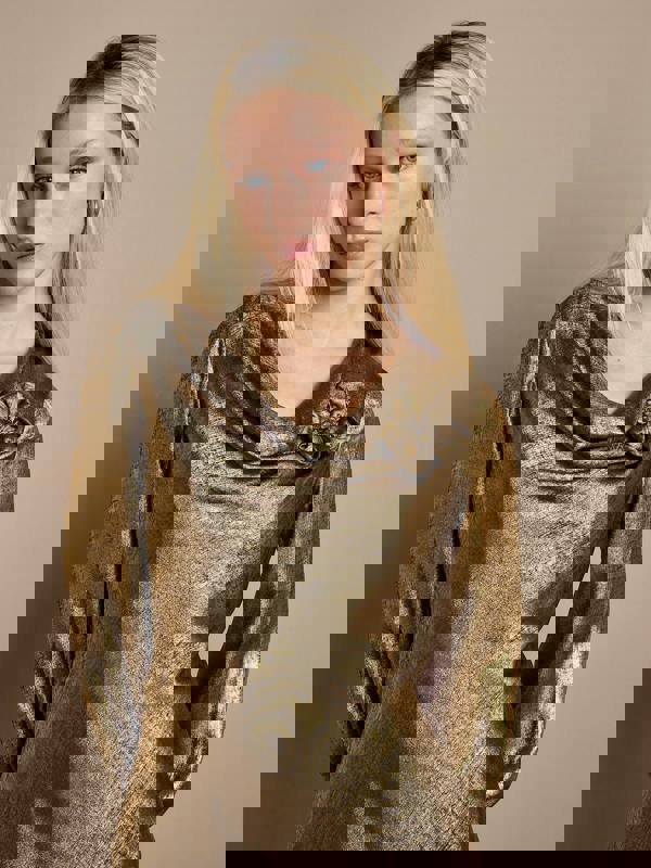 GWD Juliet Gold Metallic Maxi Dress