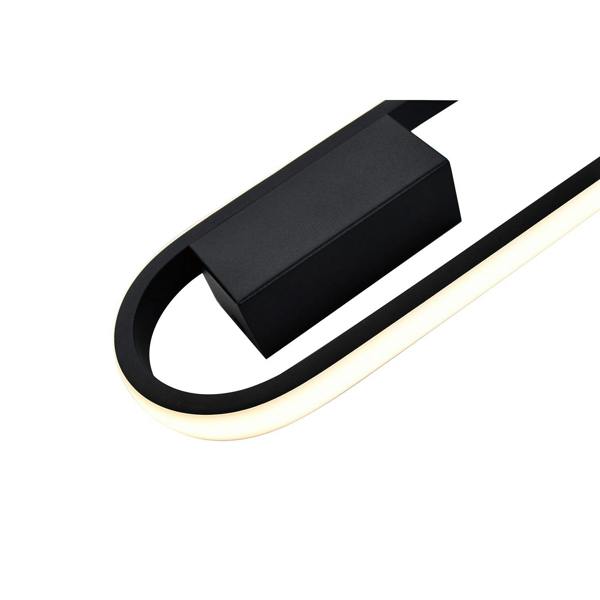 Modern Feature Style LED Wall Lighting Fitting in Matte Black Metal Image 3