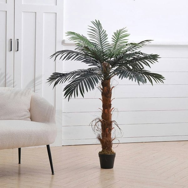 48 inch Artificial Palm Tree with Pot Simulated Plant Decor Artificial Plants Living and Home