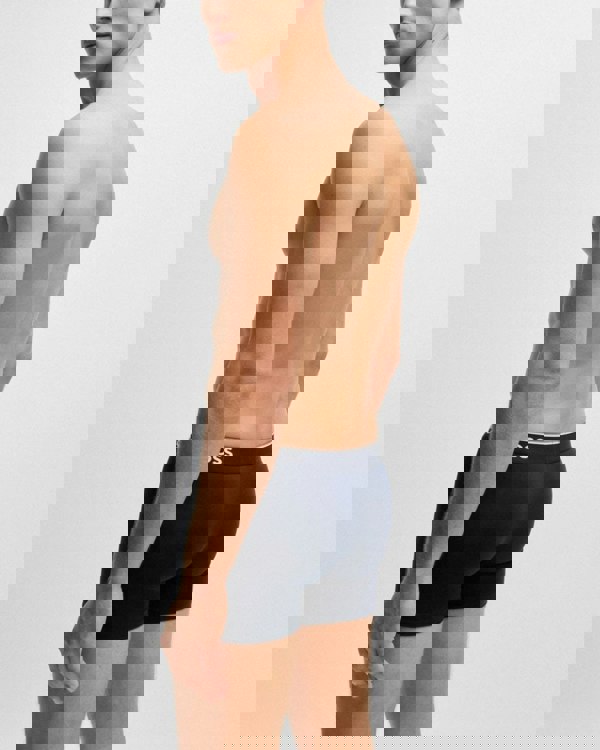 BOSS Orange Power Three Pack Mens Stretch Cotton Boxer Briefs With Logos NOS - Open Blue 480