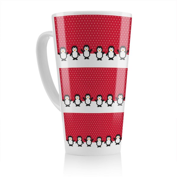 Benjamin Tate Design Penguins Dining Latte Mug