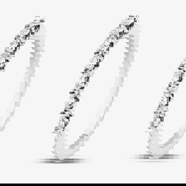 T. H. Baker Platinum Lab Grown 0.70ct Diamond Half Eternity Ring 06HLP-P007