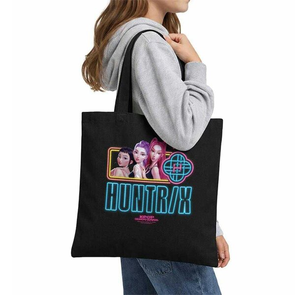 K-Pop Demon Hunters Huntr/X Reusable Tote Bag - Black