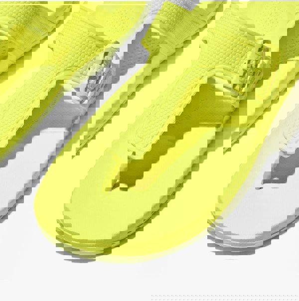 FitFlop iQUSHION ADJUSTABLE Womens Buckle Flip-Flops Electric Yellow