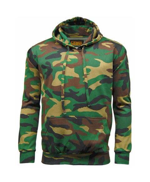 Game Camouflage Hoodie - Woodland Camouflage hoodie for men complete your camo clothing collection