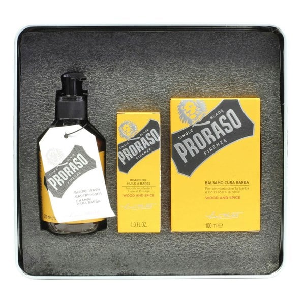 Proraso Wood & Spice Beard Kit in Tin