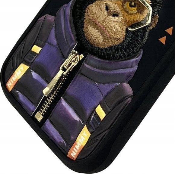 Nimmy Friends Cool & Cute 2.0 Gorilla Case for iPhone 16 Pro 6.3" Black - N-KM-iP16-Pro-016
