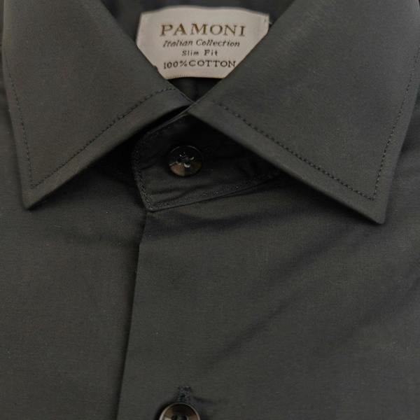 Plain Black Slim Fit Shirt