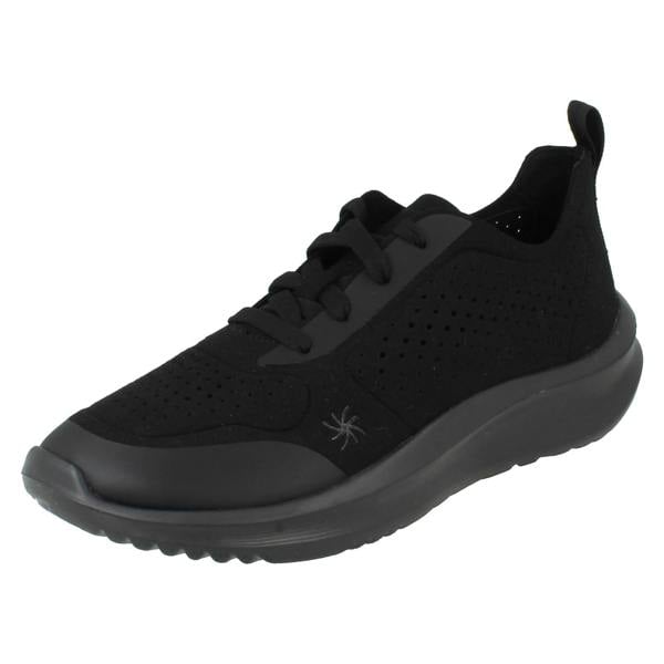 Clarks Ladies Clarks Cloudsteppers Platform Trainers - Solevana Tie