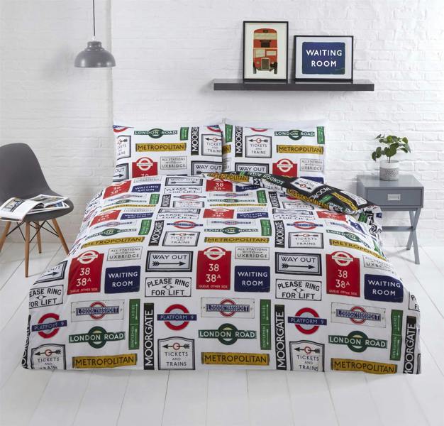 TFL London Signs Duvet Cover Set