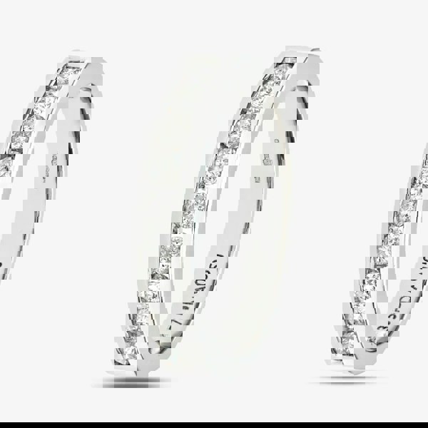 T. H. Baker 9ct White Gold 0.50ct Diamond Channel Set Half Eternity Ring PR03701W