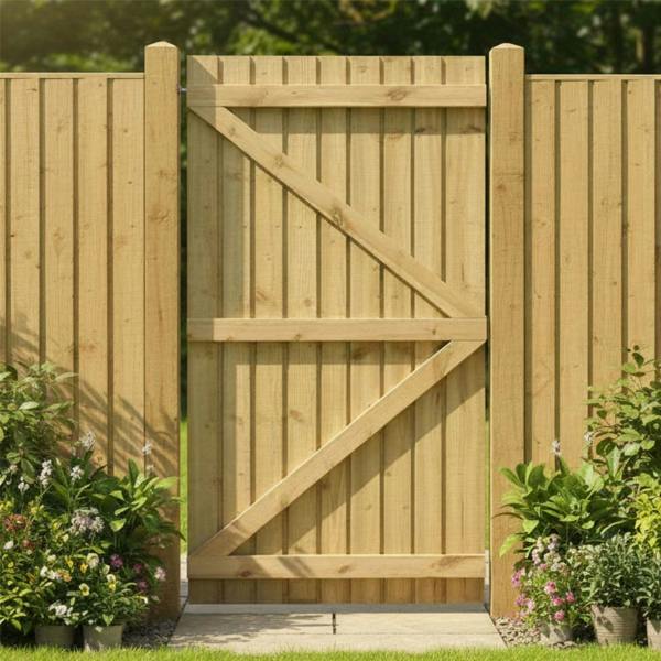 gate feather edge semi braced flat top [h.1800 x w.1350] 10