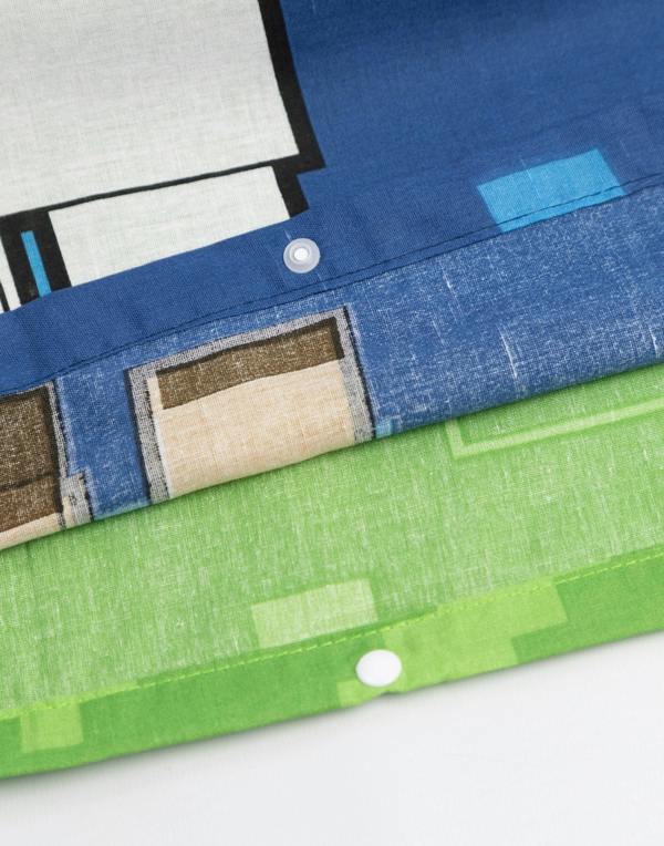 Vanilla Underground Minecraft Boys Multicoloured Steve & Alex Single Duvet Set (One Size)