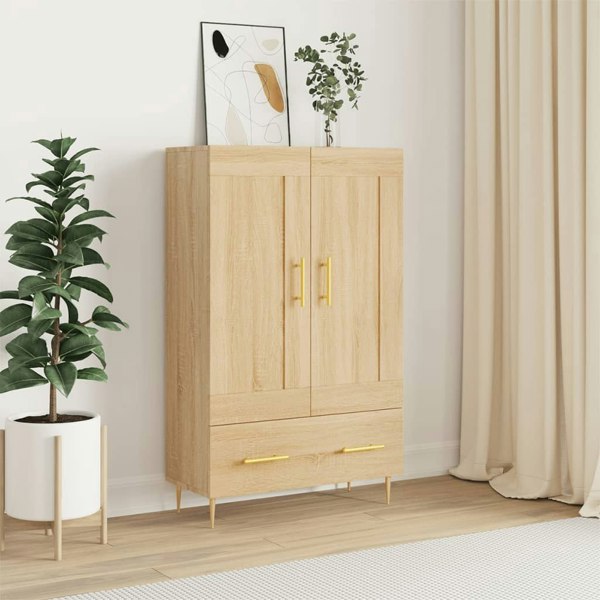 Berkfield Highboard Sonoma Oak 69.5x31x115 cm Engineered Wood