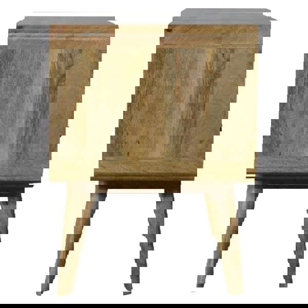 Artisan Furniture Solid Wood Curved Oak-ish Media Unit