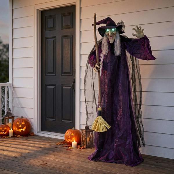Garden Greatness Standing Animated LED Spooky Witch