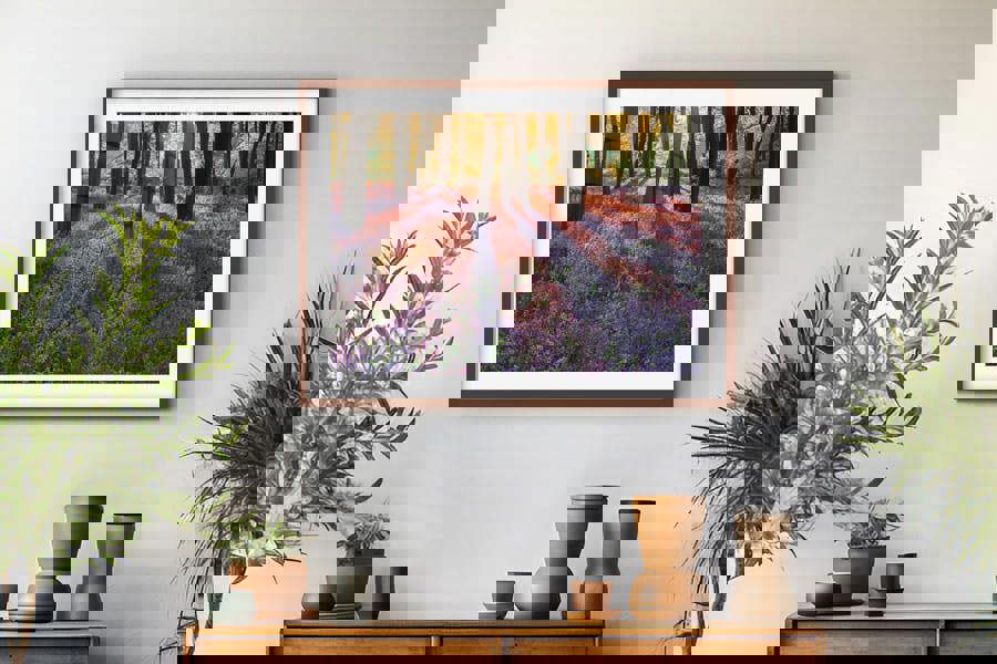 bluebell dawn landscape print