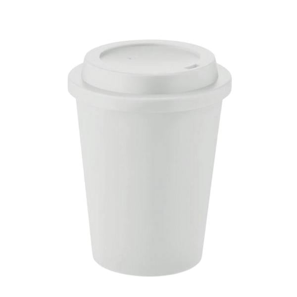 MidOcean Nola Polypropylene Double Wall 300ml Tumbler - White - 